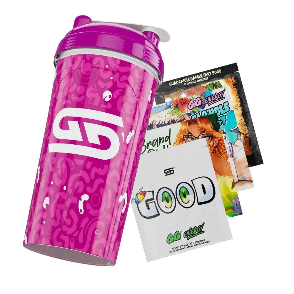 24oz All Over Print Shaker - Purple Amoeba