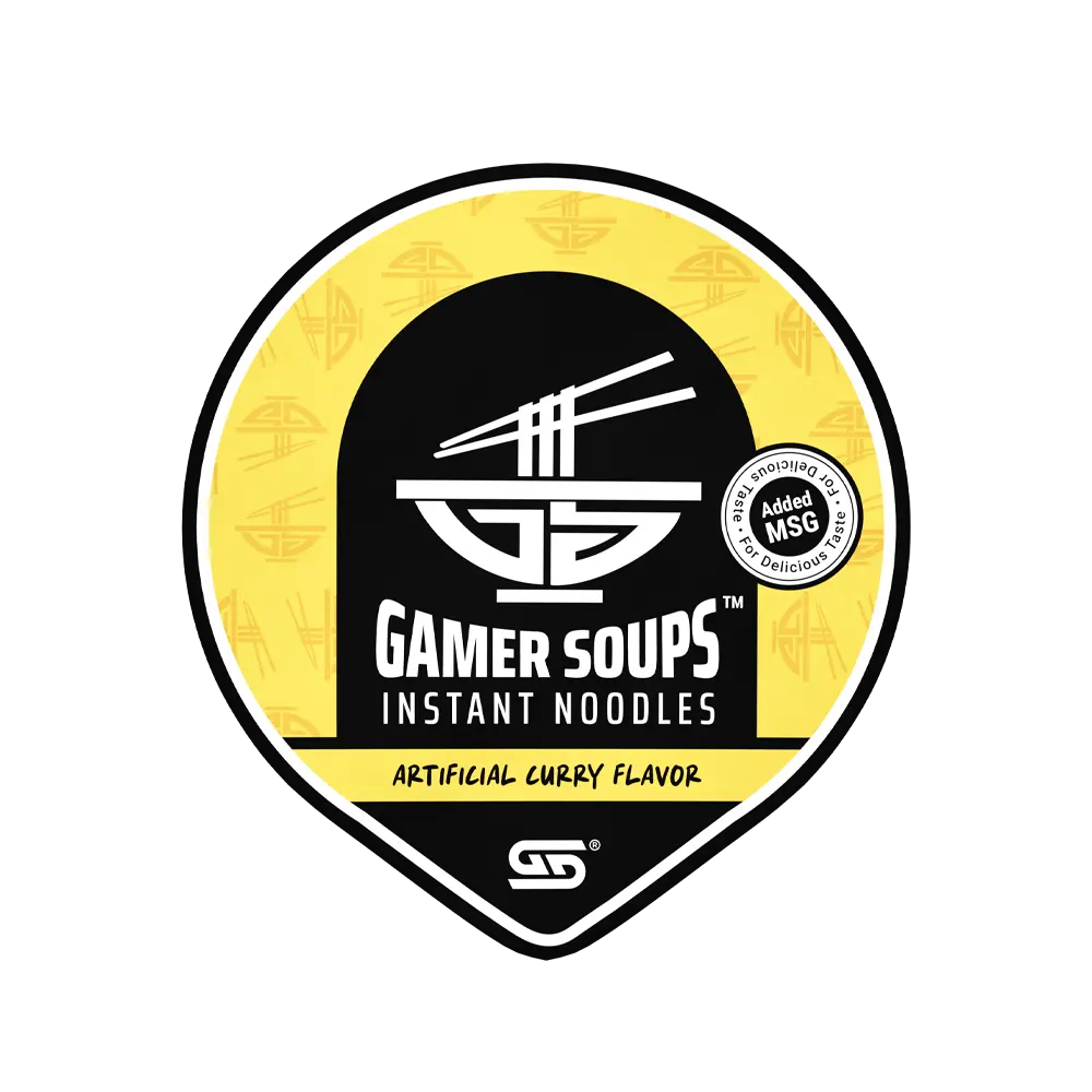 Gamer Soups Instant Noodles - Curry (24 Cup Box) - Image 7