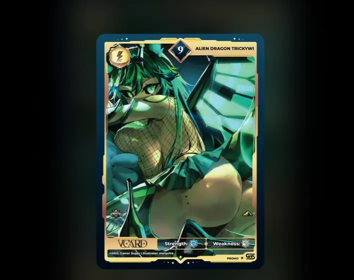 Trickywi: Alien Dragon VCard Promo Card (Info)
