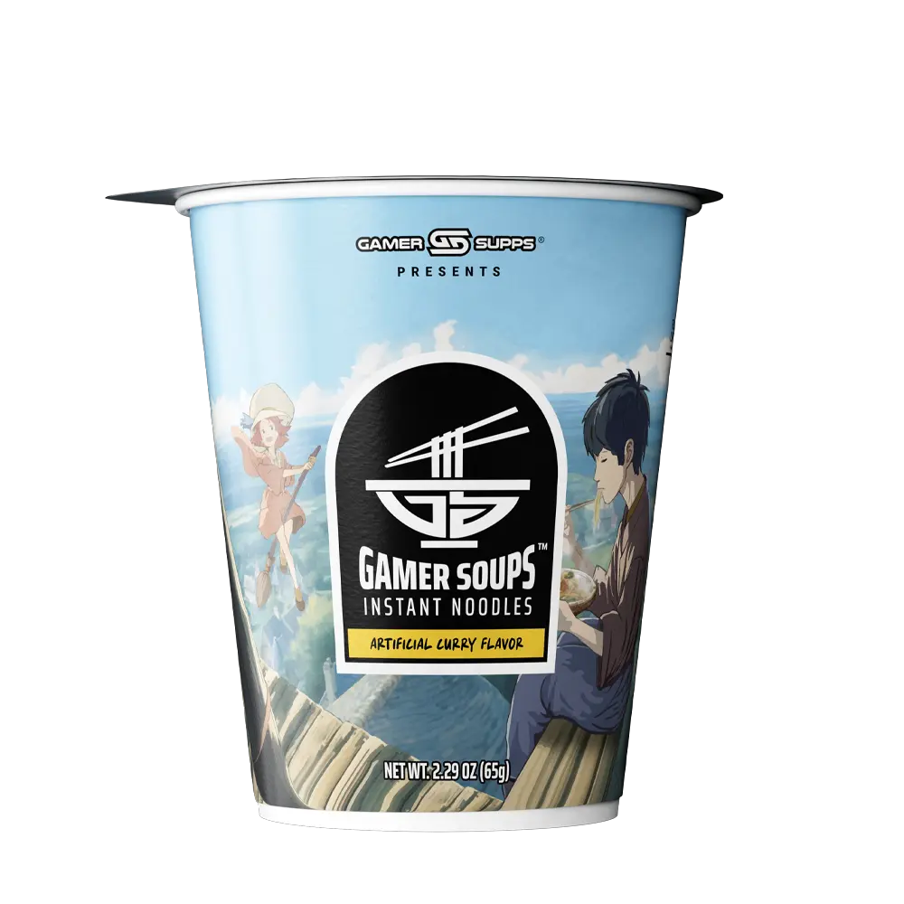 Gamer Soups Instant Noodles - Curry (24 Cup Box) - Image 4