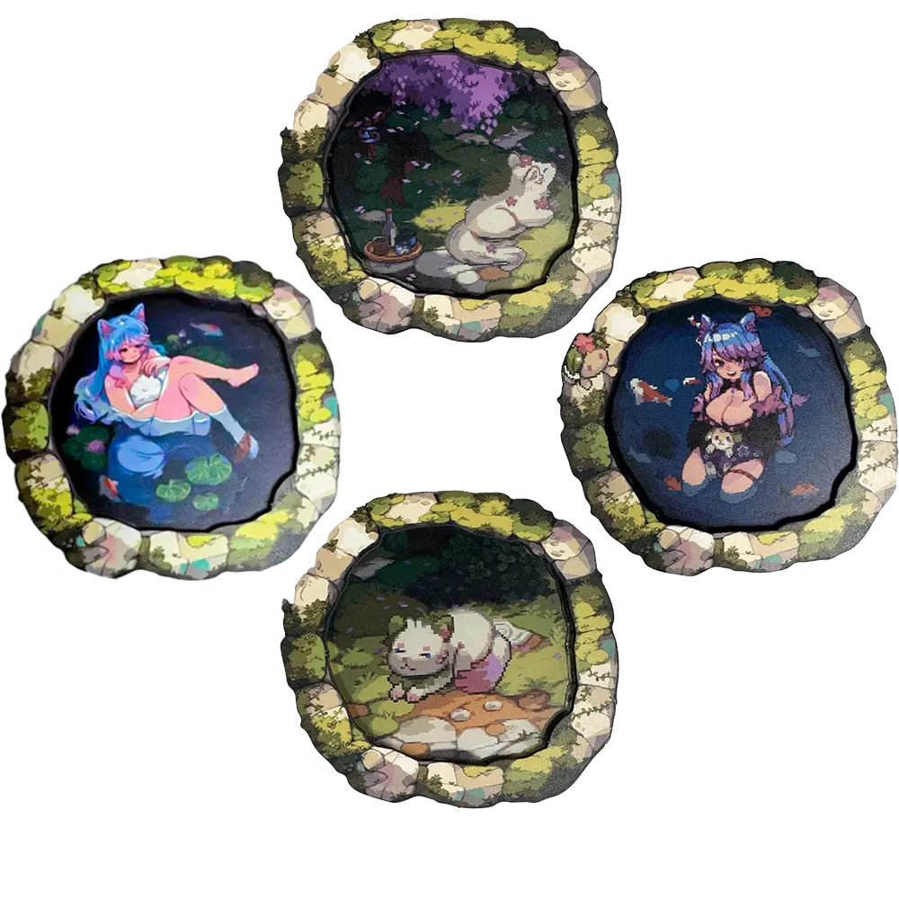 PIXEL CUPS x Silvervale Coaster Set
