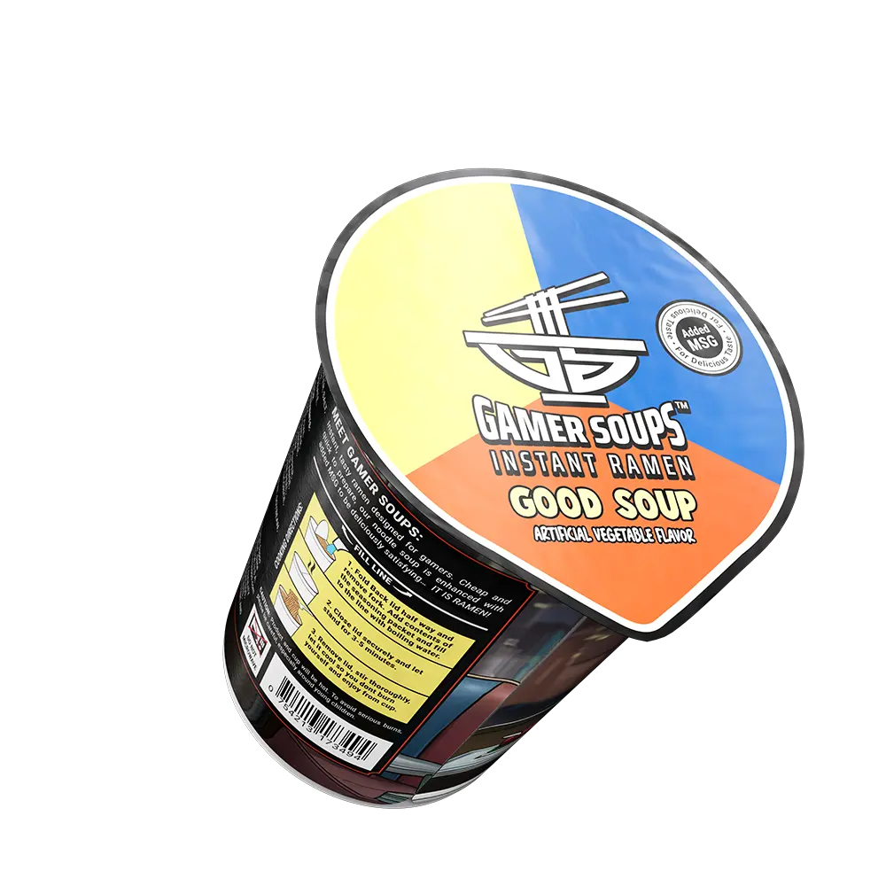 Gamer Soups Instant Noodles - Good Soup (Single Cup) - Image 6