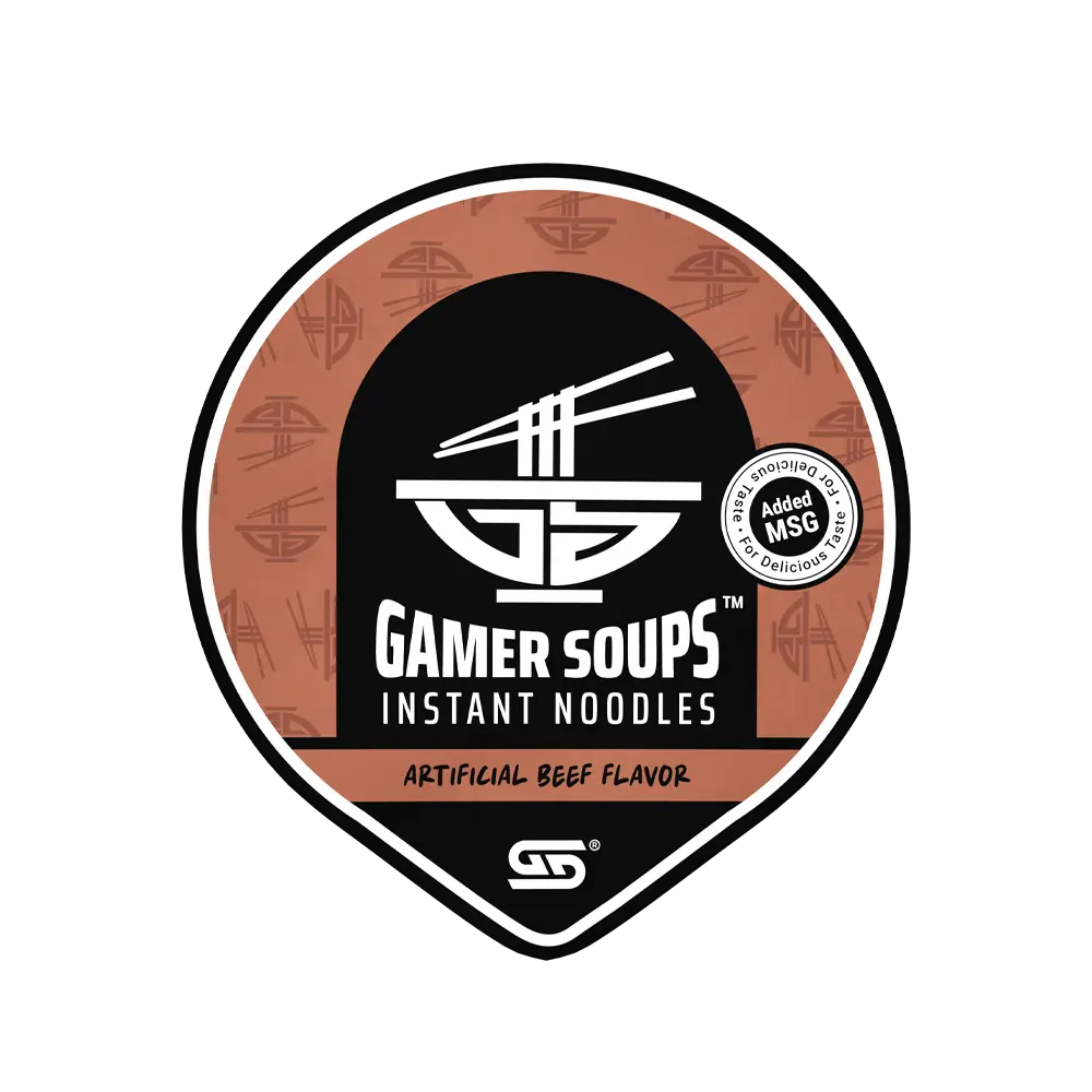 Gamer Soups Instant Noodles - Beef (24 Cup Box) - Image 7