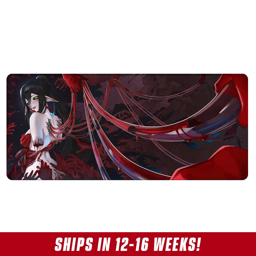 Layna Lazar: Crimson Bloom Mousepad