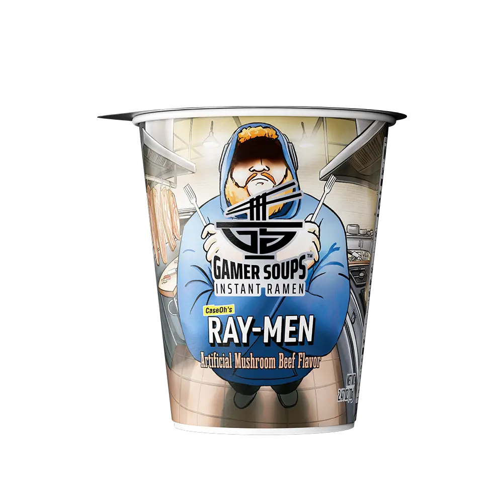 Gamer Soups Instant Noodles - CaseOh's Ray-Men (Single Cup)