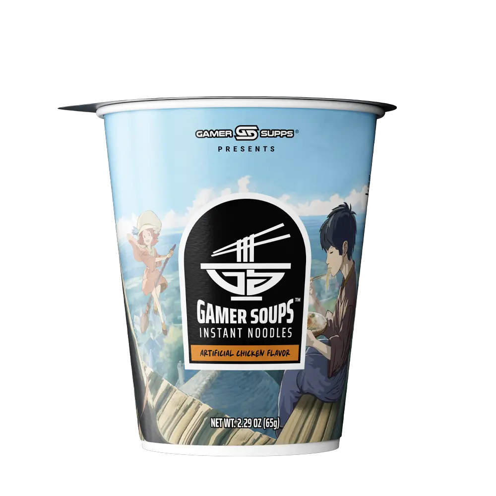 Gamer Soups Instant Noodles - Chicken (24 Cup Box) - Image 4