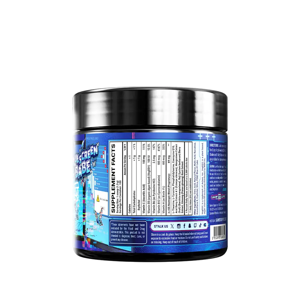 Blue Screen Babe by AmaLee Caffeine Free - 100 Servings - Image 4