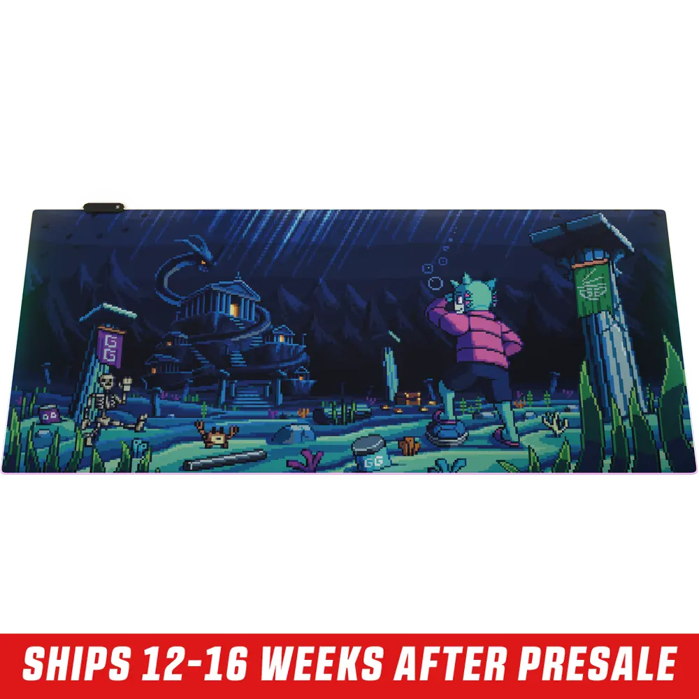 PIXEL CUPS x BigPuffer: Leviathan's Crossing RGB Mouse Pad