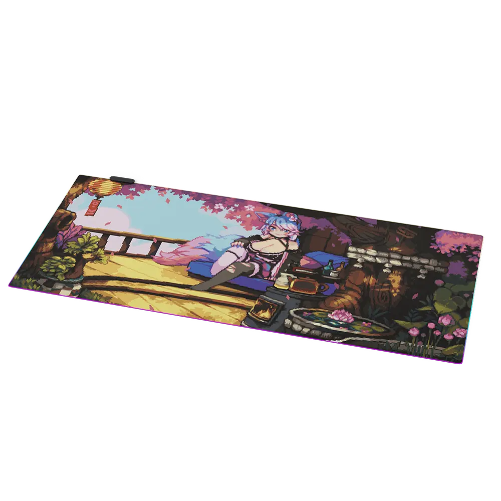 PIXEL CUPS x Silvervale RGB Mouse Pad - Image 2