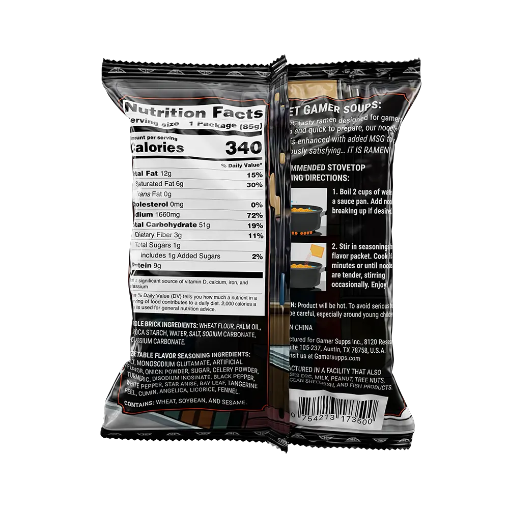 Gamer Soups Instant Noodles- Good Soup Bricks (5 Pack) - Image 5