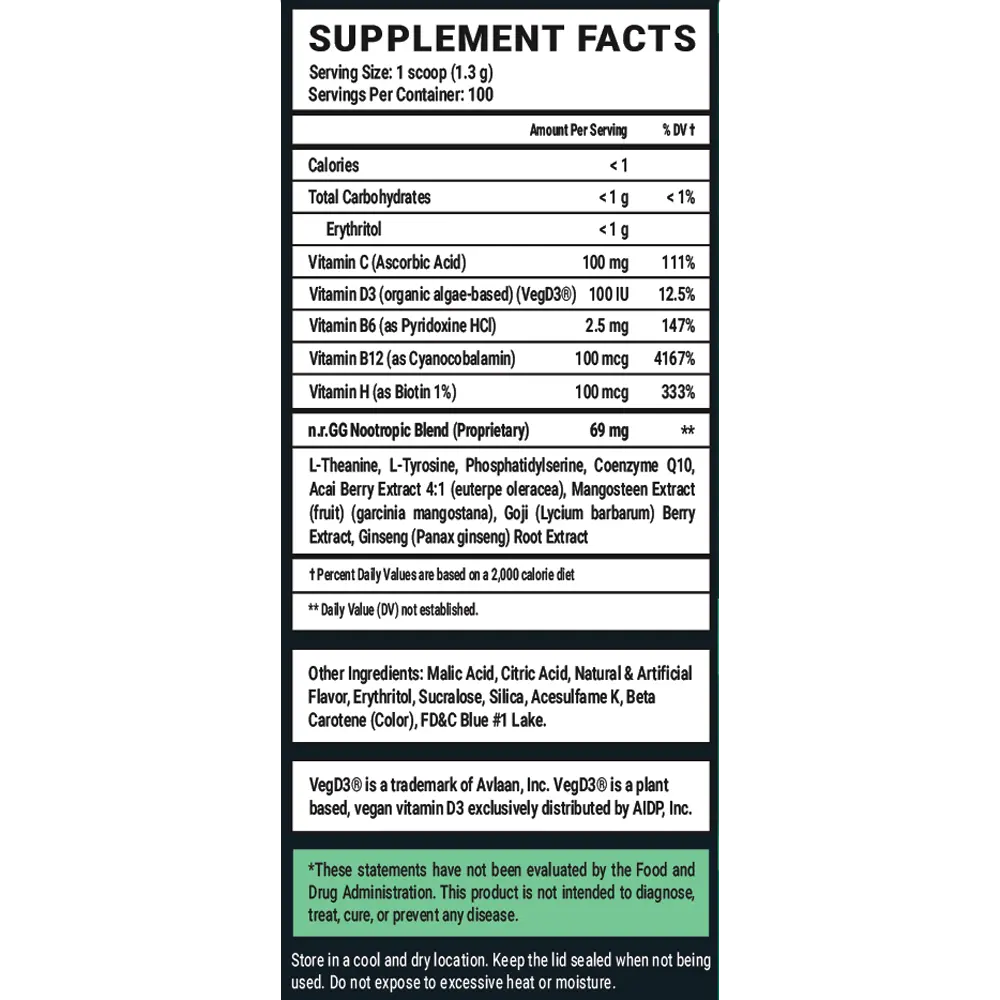 Sigma Brain Caffeine Free - 100 Servings - Image 5
